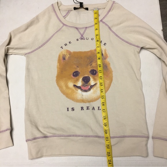 Retrospective Co. Women’s “The Snuggle Is Real” Dog Sweatshirt Size Small New - Picture 2 of 8